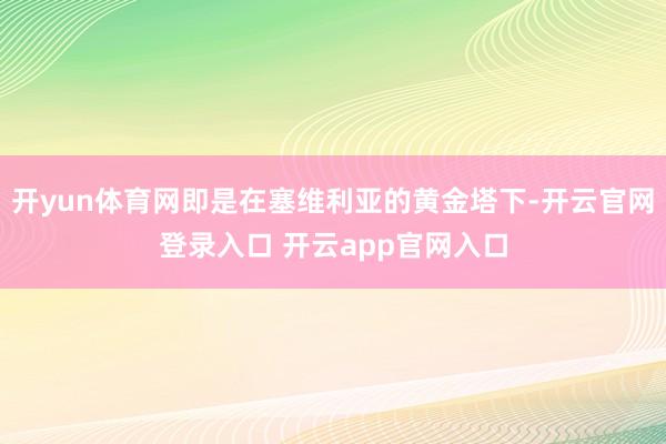 开yun体育网即是在塞维利亚的黄金塔下-开云官网登录入口 开云app官网入口